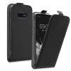 Kwmobile tok Samsung Galaxy S10e-hez, fekete, öko bőr/szilikon, KWM000021VP001C
