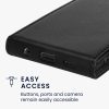Kwmobile tok Samsung Galaxy S10e-hez, fekete, öko bőr/szilikon, KWM000021VP001C