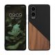 Kwmobile tok OnePlus Nord CE4 Lite-hoz, barna/fekete, fa/szilikon, KWM000022UX001C