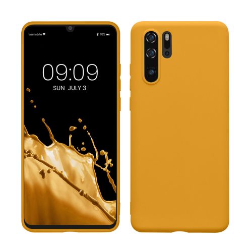 Kwmobile Huawei P30 Pro tok, sárga, szilikon, KWM000009MI025C