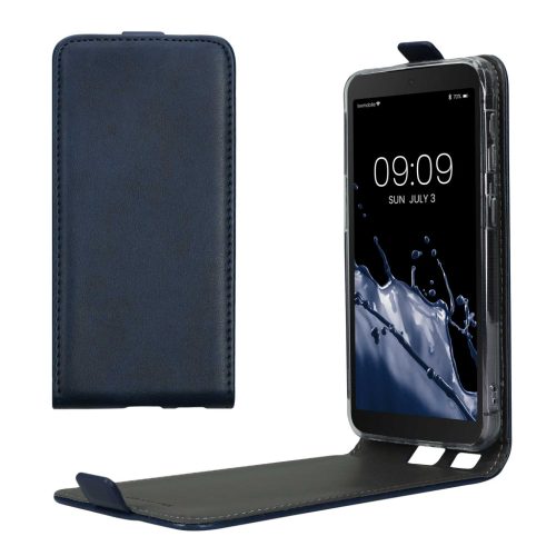 Kwmobile tok Samsung Galaxy Xcover 5-höz, sötétkék, öko-bőr/szilikon, KWM000012NW002C