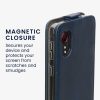 Kwmobile tok Samsung Galaxy Xcover 5-höz, sötétkék, öko-bőr/szilikon, KWM000012NW002C