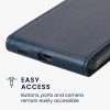 Kwmobile tok Samsung Galaxy A54 5G-hez, sötétkék, öko-bőr/szilikon, KWM000018TT002C