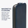 Kwmobile tok Samsung Galaxy A54 5G-hez, sötétkék, öko-bőr/szilikon, KWM000018TT002C