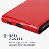 Kwmobile tok Samsung Galaxy A54 5G-hez, piros, öko-bőr/szilikon, KWM000018TT003C