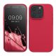Kwmobile tok Apple iPhone 15 Pro készülékhez, rózsaszín, szilikon, KWM000020CC037C