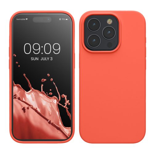 Kwmobile tok Apple iPhone 15 Pro készülékhez, rózsaszín, szilikon, KWM000020CC038C