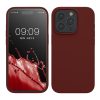 Kwmobile tok Apple iPhone 15 Pro készülékhez, sötétpiros, szilikon, KWM000020CC040C