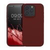 Kwmobile tok Apple iPhone 15 Pro készülékhez, sötétpiros, szilikon, KWM000020CC040C
