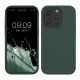 Kwmobile tok Apple iPhone 15 Pro készülékhez, sötétzöld, szilikon, KWM000020CC041C