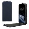 Kwmobile tok Samsung Galaxy A15 5G-hez, sötétkék, öko-bőr/szilikon, KWM000021OM002C