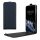 Kwmobile tok Samsung Galaxy A15 5G-hez, sötétkék, öko-bőr/szilikon, KWM000021OM002C