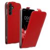 Kwmobile tok Samsung Galaxy A15 5G-hez, piros, öko-bőr/szilikon, KWM000021OM003C