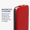 Kwmobile tok Samsung Galaxy A15 5G-hez, piros, öko-bőr/szilikon, KWM000021OM003C