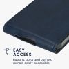 Kwmobile tok Samsung Galaxy A55 5G-hez, sötétkék, öko-bőr/szilikon, KWM000021OP002C