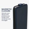 Kwmobile tok Samsung Galaxy A55 5G-hez, sötétkék, öko-bőr/szilikon, KWM000021OP002C