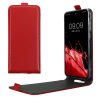 Kwmobile tok Samsung Galaxy A55 5G-hez, piros, öko-bőr/szilikon, KWM000021OP003C