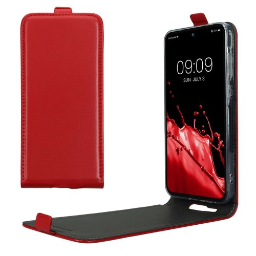 Kwmobile tok Samsung Galaxy A55 5G-hez, piros, öko-bőr/szilikon, KWM000021OP003C