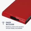 Kwmobile tok Samsung Galaxy A55 5G-hez, piros, öko-bőr/szilikon, KWM000021OP003C