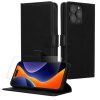 Kwmobile tok és védőfólia szett Apple iPhone 15 Pro készülékhez, fekete, öko-bőr/szilikon, KWM000022VC001C