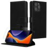 Kwmobile tok és védőfólia szett Apple iPhone 15 Pro Max készülékhez, fekete, öko-bőr/szilikon, KWM000022VD001C
