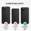 Kwmobile tok és védőfólia szett Apple iPhone 12/iPhone 12 Pro készülékhez, fekete, öko-bőr/szilikon, KWM000022VF001C