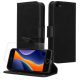 Kwmobile tok és védőfólia szett Apple iPhone 5/iPhone 5s/iPhone SE készülékekhez, fekete, öko-bőr/szilikon, KWM000022VG001C