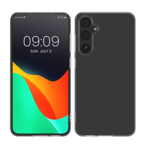 Kwmobile tok Samsung Galaxy A55 5G-hez, átlátszó, szilikon, KWM000021VT001C