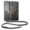 Kwmobile tok nyakpánttal Xiaomi Redmi 12-höz, többszínű, szilikon, KWM0000209P003C
