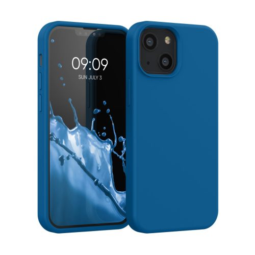 Kwmobile tok Apple iPhone 13 Mini készülékhez, kék, szilikon, KWM000013OU061C