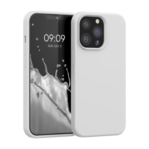 Kwmobile tok Apple iPhone 13 Pro készülékhez, fehér, szilikon, KWM000013OX051C