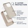 Kwmobile tok Apple iPhone 13 Pro készülékhez, krémszínű, szilikon, KWM000013OX053C