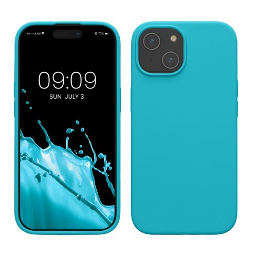 Kwmobile Apple iPhone 15 tok, világoskék, szilikon, KWM000020CA016C