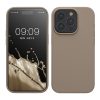 Kwmobile tok Apple iPhone 15 Pro készülékhez, bézs, szilikon, KWM000020CC047C