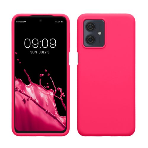 Kwmobile tok Motorola Moto G54-hez, rózsaszín, szilikon, KWM000022NF011C