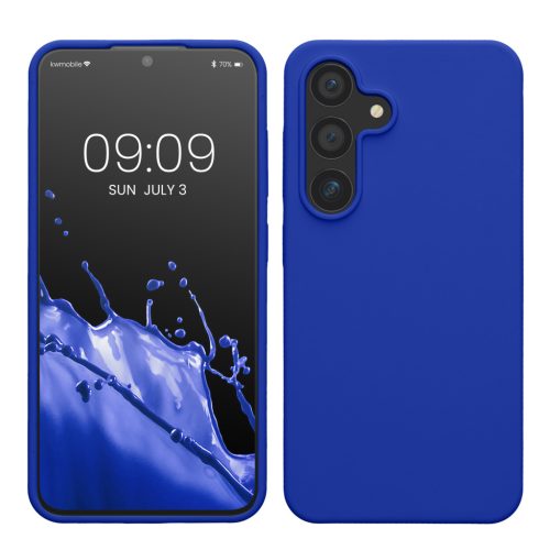 Kwmobile tok Samsung Galaxy S24-hez, kék, szilikon, KWM000021KW022C