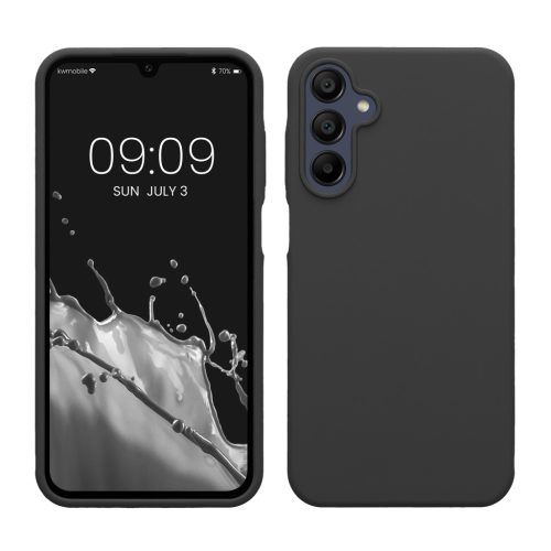 Kwmobile tok Samsung Galaxy A15 5G-hez, sötétszürke, szilikon, KWM000021MF027C