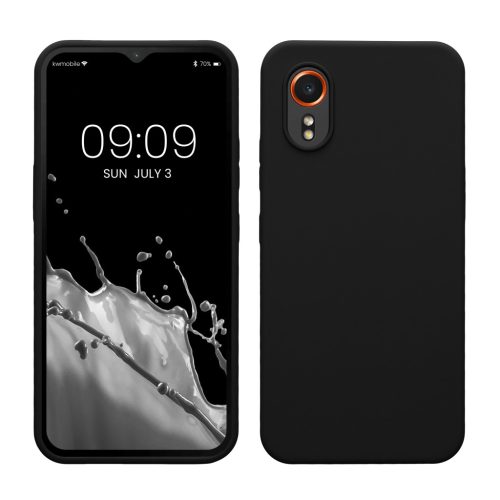 Kwmobile tok Samsung Galaxy Xcover 7-hez, fekete, szilikon, KWM000021WB001C