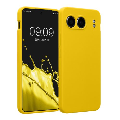 Kwmobile OnePlus Nord 4 tok, sárga, szilikon, KWM000022VH004C