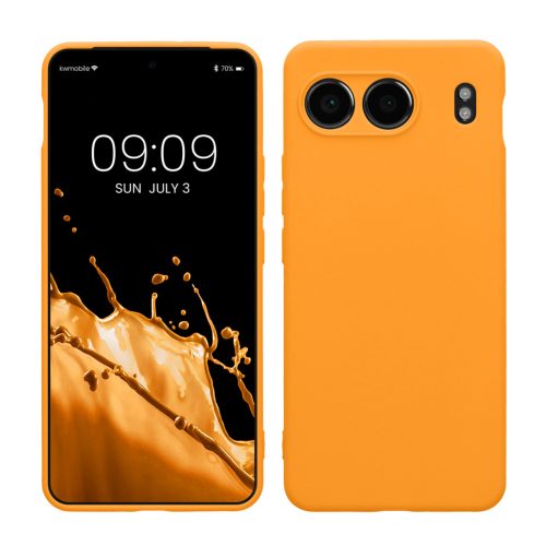 Kwmobile OnePlus Nord 4 tok, narancssárga, szilikon, KWM000022VI005C