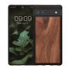 Kwmobile Google Pixel 6a tok, barna, fa/szilikon, KWM000015MB003C