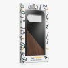 Kwmobile tok Google Pixel 9/Pixel 9 Pro készülékhez, barna/fekete, fa/szilikon, KWM000020QR001C
