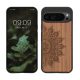 Kwmobile Google Pixel 9 Pro XL tok, barna, fa/szilikon, KWM000020QT002C