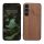 Kwmobile tok Samsung Galaxy S24 FE-hez, barna, fa/szilikon, KWM000021WK001C