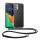 Kwmobile tok nyakpánttal Nokia G42 5G-hez, átlátszó/fekete, szilikon, KWM000021WN001C