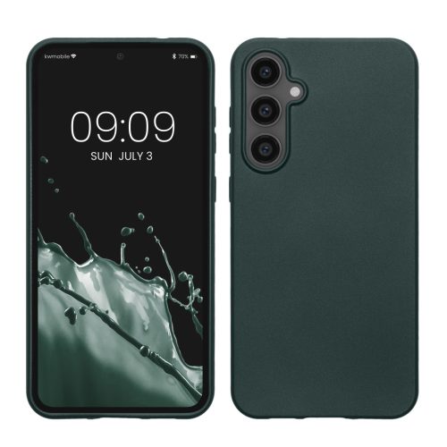 Kwmobile tok Samsung Galaxy S23 FE-hez, zöld, szilikon, KWM000021WO001C