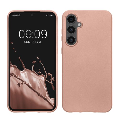 Kwmobile tok Samsung Galaxy S23 FE-hez, rózsaszín, szilikon, KWM000021WO002C