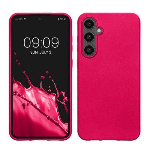 Kwmobile tok Samsung Galaxy S23 FE-hez, rózsaszín, szilikon, KWM000021WO005C