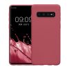 Kwmobile tok Samsung Galaxy S10 készülékhez, sötétrózsaszín, szilikon, KWM000009MS012C
