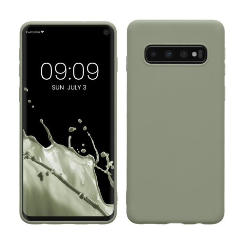 Kwmobile tok Samsung Galaxy S10 készülékhez, világoszöld, szilikon, KWM000009MS013C